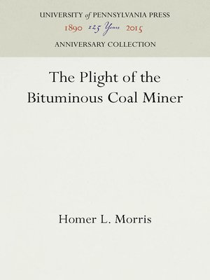 cover image of The Plight of the Bituminous Coal Miner